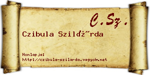 Czibula Szilárda névjegykártya